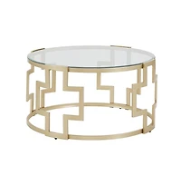 iNSPIRE Q Cava Glass Top Coffee Table