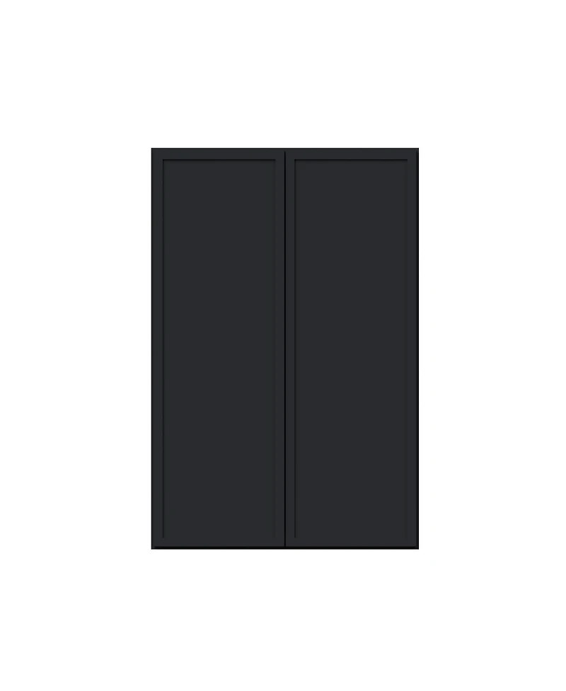 Boyel Living Standard Wall Cabinet 2 Door 2 Shelves, Ready to Assemble Kitchen Cabinet with Solid Wood Frame, Soft-Close Slides and Hinge