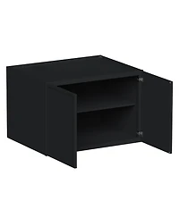 Boyel Living 24 Inch Height Double Door Deep Wall Cabinets with Shelves, Kitchen Cabinet with Solid Wood Frame, Soft-Close Slides and Hinge
