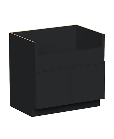 Boyel Living 36 Inch Farmhouse Sink Base Cabinets, Ready to Assemble Kitchen Cabinets with Solid Wood Frame, Soft-Close Slides and Hinges
