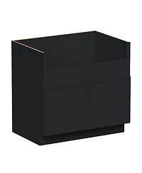 Boyel Living 36 Inch Farmhouse Sink Base Cabinets, Ready to Assemble Kitchen Cabinets with Solid Wood Frame, Soft-Close Slides and Hinges
