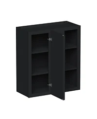 Boyel Living 30 Inch Height Standard Corner Wall Cabinets, Ready to Assemble Kitchen Cabinet with Solid Wood Frame, Soft-Close Slides and Hinge