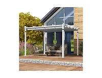 Boyel Living Outdoor Pergola with Retractable Canopy and Aluminum Frame