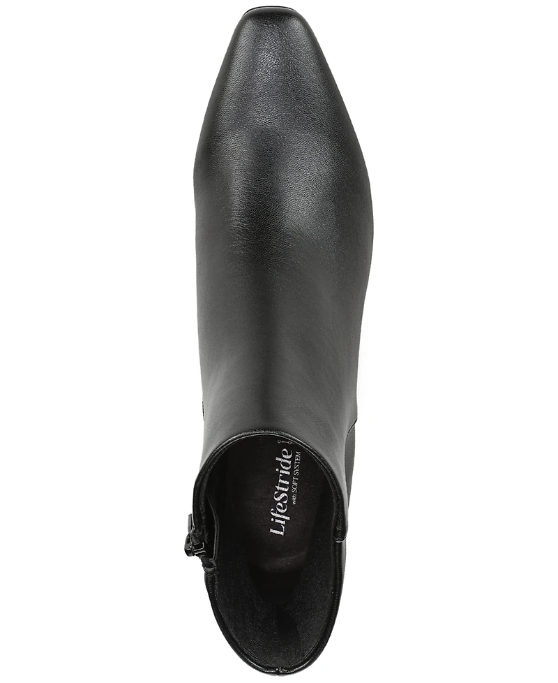 LifeStride Women's Fresno Zip Snip Toe Short Boots