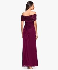 B&A By Betsy and Adam Petite Sleeveless Ball Gown