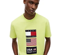 Tommy Hilfiger Men's Us Sailing Flag Crewneck T-Shirt