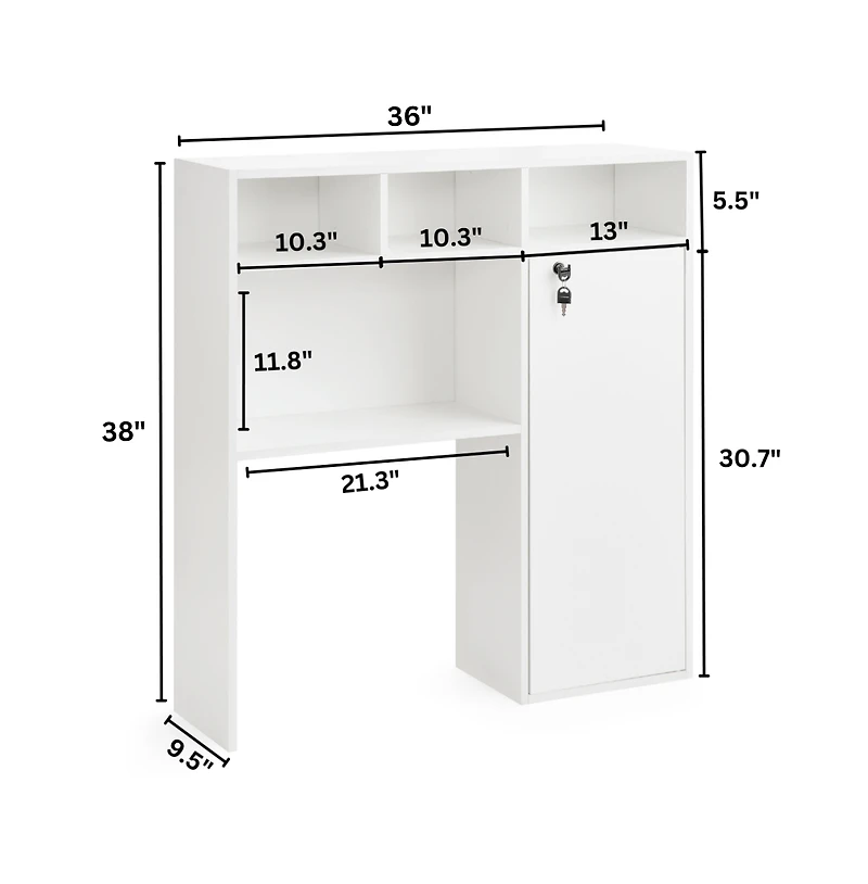 DormCo Yak About It Locker Safe Desk Bookshelf Hutch