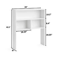 DormCo Yak About It Double Shelf Desk Bookshelf Hutch