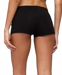 Edikted Women's Brazil Rhinestone Low Rise Shorts