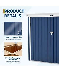 gaomon Spacious Weather-Double Front Doors and Top Opening - Secure and Durable Waste Bin Enclosure