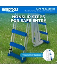 Swimline A-Frame Above Ground Pool Ladder with Barrier for 48" to 52" Pool Height