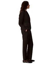 Calvin Klein Petite Straight-Leg Mid-Rise Ankle Pants