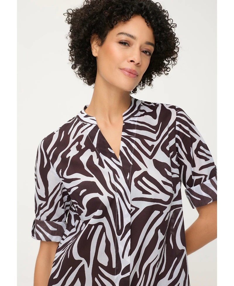 Olsen Women's Modern Animal Tunic Shirt Dress