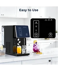 Cowsar Ice Maker with Water Dispenser, Self-Cleaning, Portable
