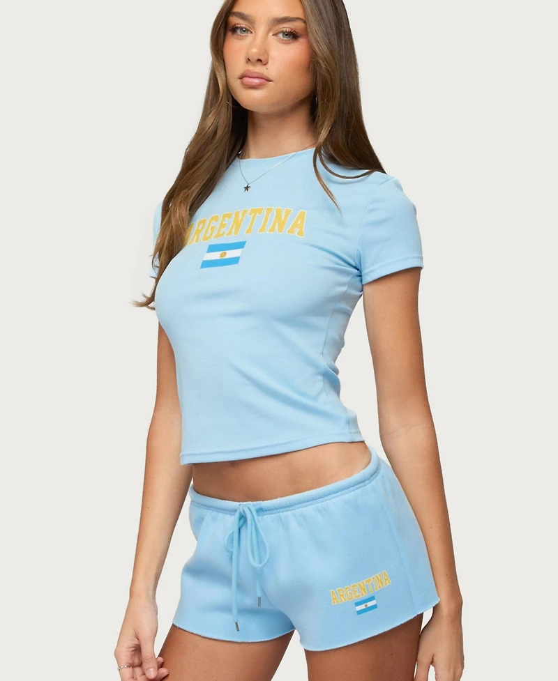 Edikted Women's Argentina T Shirt