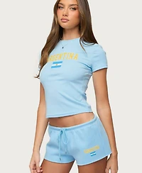 Edikted Women's Argentina T Shirt