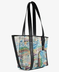 Theophilio | Macy's Graffiti Print Mesh Tote Bag & Removable Pouch Set, Macy's Exclusive