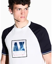 A|X Armani Exchange Men's Color Block Box Logo T-Shirt