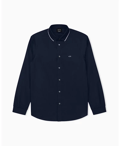 A|X Armani Exchange Men's Tipping Poplin Shirt