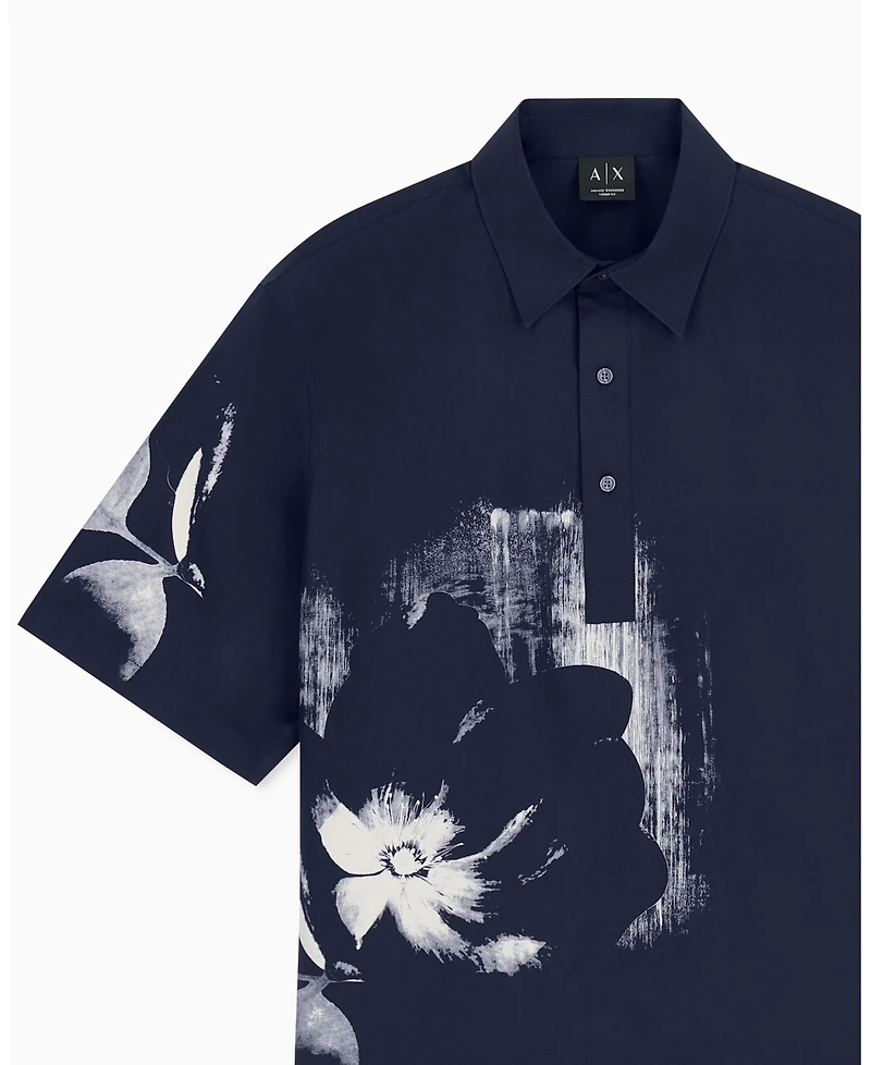 A|X Armani Exchange Men's Exposed Flower Shirt