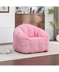 Streamdale Furniture Giant Corduroy Bean Bag Chair with Armrests for Adults and Teens