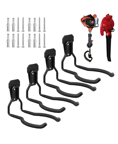 Xdovet Garden Tool Hanger Wall Hooks Weedeater Rack String Trimmer Organizer Storage