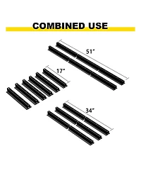 Xdovet Overhead Ceiling Mount Bin Rail Storage System