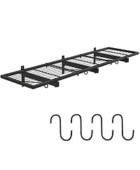Xdovet Wall Mounted Shelf with Hooks for Storage