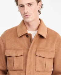 Alfani Men's Wool-Blend Lined Zip Jacket, Macy's Exclusive