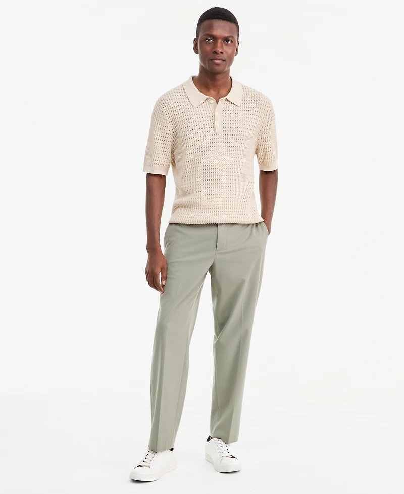Alfani Men's Cotton Short-Sleeve Polo Sweater, Macy's Exclusive