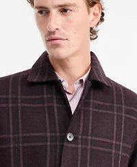 Alfani Men's Blake Window-Pane Plaid Coat, Macy's Exclusive