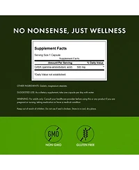 Swanson Gaba Amino Acid Supplement for Calm, Relaxation and Sleep Support High Potency Formula for Healthy Stress Levels 100 Capsules