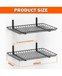 Xdovet Wall Mounted Metal Rack Heavy-duty Organizer Storage Shelf
