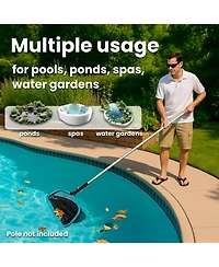 Xdovet Pool Skimmer Net Leaf Rake Ocean Deep Bag