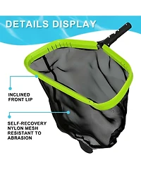 Xdovet Pool Skimmer Net Nylon Mesh Aluminum Frame