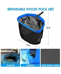 Xdovet Pool Cleaning Kit Skimmer Net Brush Chlorine Floater Scrubber