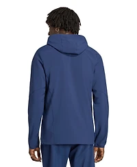 Adidas Men's Navy St. Louis City Sc Tiro Travel Full-Zip Hooded Windbreaker