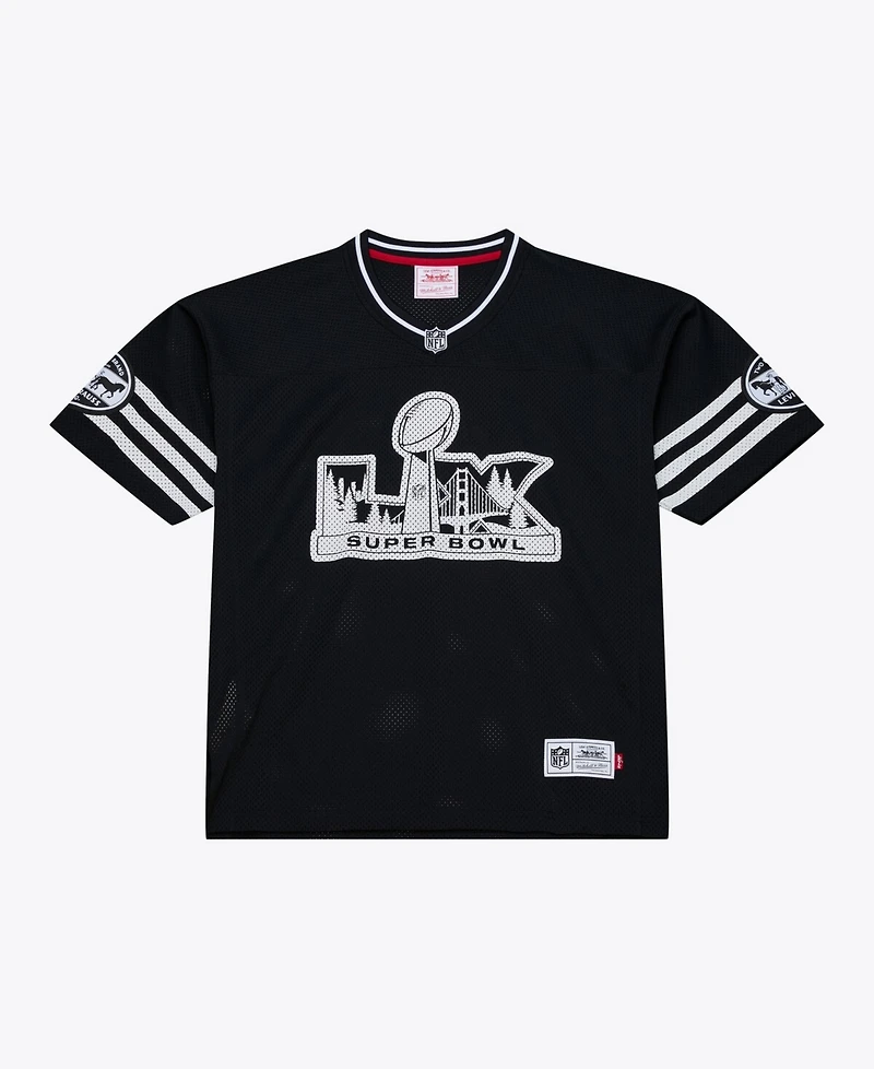 Mitchell & Ness Men's Women's x Levi's Black Super Bowl Lx Legacy Jersey