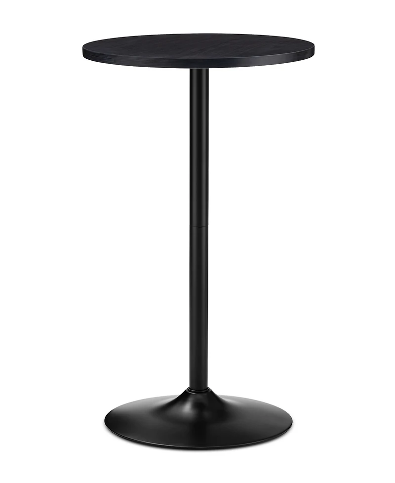 Glitzhome Modern 39.5" Metal Round Bar Table