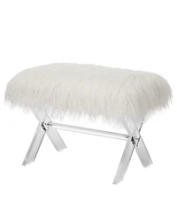 Glitzhome 18.5" Acrylic Blending Style Bench