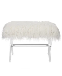 Glitzhome 18.5" Acrylic Blending Style Bench