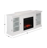 Augusta Home Lincoln 4 Shelf Electic Fireplace