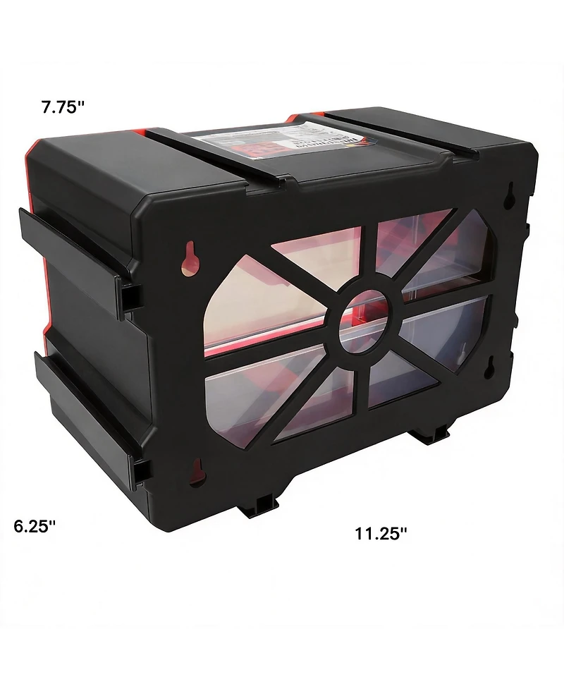 Xdovet Dual-drawer interlocking storage unit