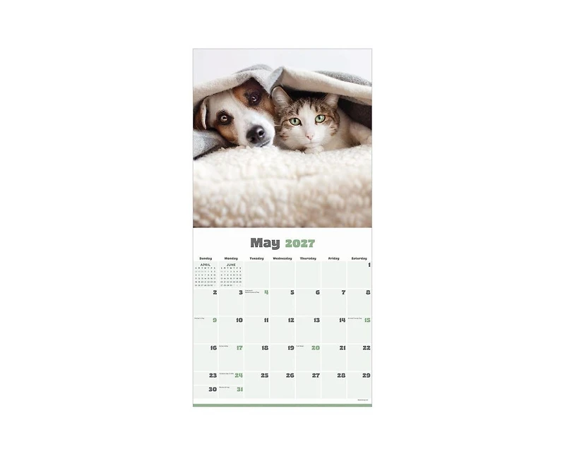 Tf Publishing Paper Goods 2027 Furry Friends Wall Calendar