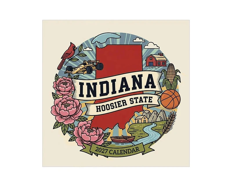 Tf Publishing Paper Goods 2027 Home Indiana Wall Calendar