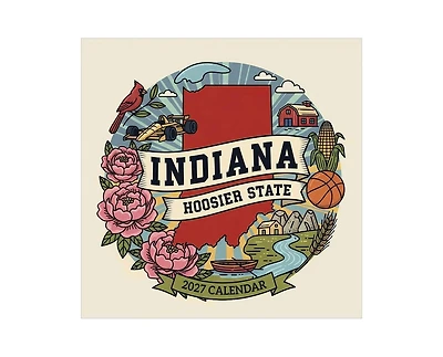 Tf Publishing Paper Goods 2027 Home Indiana Wall Calendar