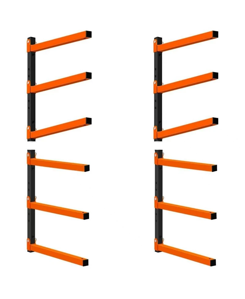 Xdovet Wall Mounted Lumber Rack Metal Storage System Organizer Bracket