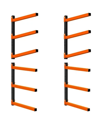 Xdovet Wall Mounted Lumber Rack Metal Storage System Organizer Bracket