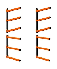 Xdovet Wall Mounted Lumber Rack Metal Storage System Organizer Bracket