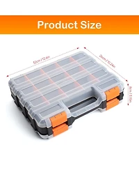 Xdovet Tool Box Organizer Small Parts Storage Removable Dividers
